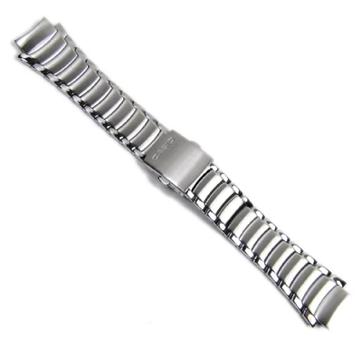 Casio Ersatzband Uhrenarmband Edelstahl Silberfarben für EF-512D