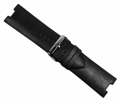 Alpha Saphir Uhrenarmband Leder schwarz AS 298A und AS 298B