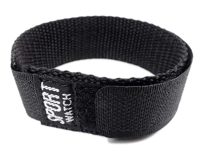 Sport Durchzugsband Klettverschluss Textil schwarz 18 - 20mm