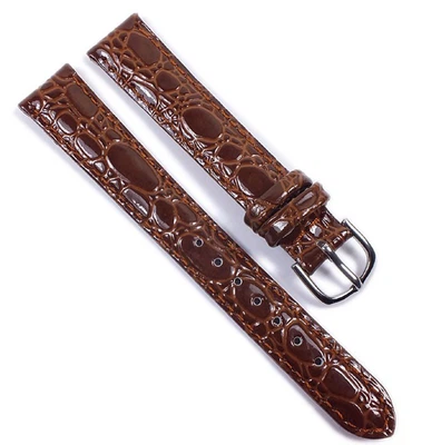 Ersatzband Uhrenarmband Leder Band Braun 21576S