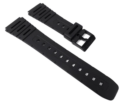 Casio Uhrenarmband 20mm | Resin schwarz W-741 W-720 CA-53W