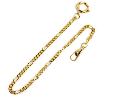 Minott Taschenuhrkette Gliederkette Metall vergoldet RE-22035