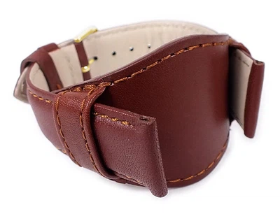 Uhrenarmband Leder | Band mit Unterlage Braun Eulit 22288G
