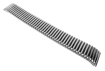 Flex Uhrenarmband Edelstahl Zugband Silbern glänzend 22853S