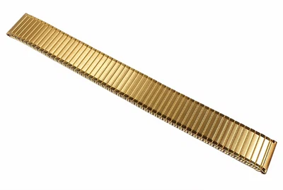 Minott Flex Band Ersatzband Uhrenarmband Edelstahl Zugband PVD Gelbgold 22855