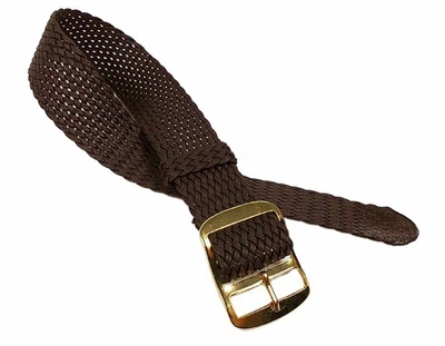 Minott Uhrenarmband Perlon / Textil Durchzugsband Braun 23270G