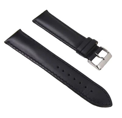 Ersatzband Uhrenarmband Leder Kalb-Resisto Waterproof schwarz 22mm 17730S