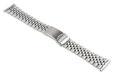 Minott Uhrenarmband Edelstahl Silberfarben 22mm 25443S