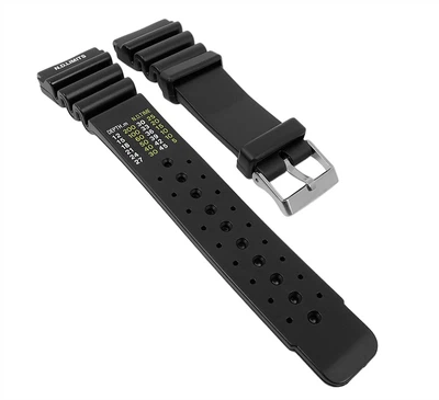 Uhrenarmband XL Taucherband schwarz 24mm 27189