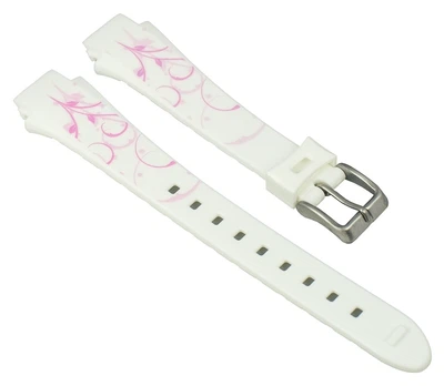 Ersatzband Damen Kunststoff weiß/pink Calypso K5624/6
