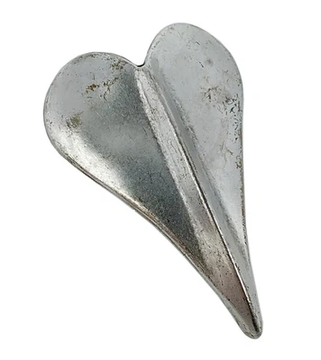 Anhänger Herz Messing versilbert im Used Look Minott 27944