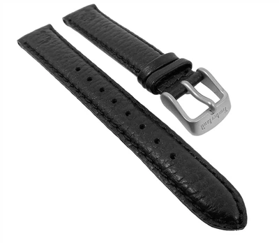 Ersatzband Leder schwarz genarbt 16mm für Timberland Uhren 75011L