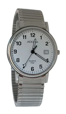 Armbanduhr Herren Analog Edelstahl Zugband Adora 28394