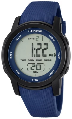 Calypso K5698 Herrenuhr Chrono digital mit PU-Armband K5698