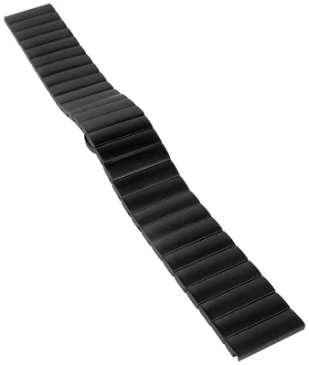 Minott | Uhrenarmband Edelstahl massiv mattiert schwarz 31164B