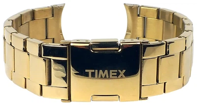Timex Ersatzband | Uhrenarmband aus Edelstahl gelbgoldfarben 18mm für T2P159