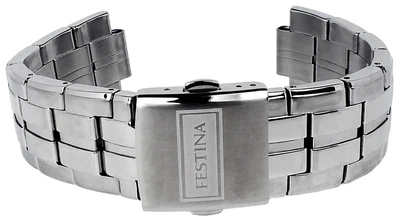 Festina Herren Uhrenarmband | Edelstahl massiv silberfarben F16630