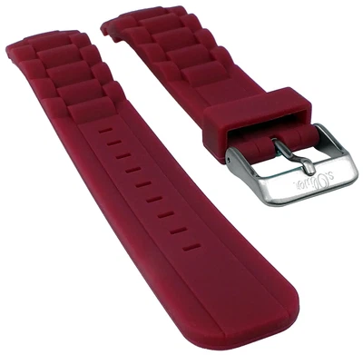 s.Oliver Uhrenarmband Silikon weich himbeerfarben 20mm für SO-2578-PQ
