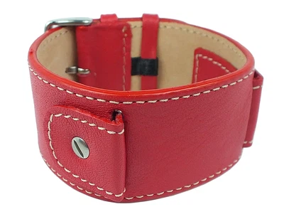 Minott Unterlagenband | Sattelleder mit Kontrastnaht | Leder rot 32342