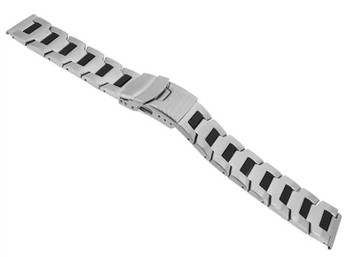 Minott ► Edelstahlband 20mm silbern ► Sicherheitsfaltschließe ► 33160S