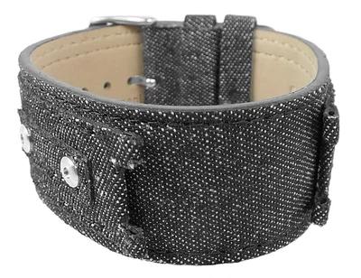 Bruno Banani Linos | Uhrenarmband schwarz Jeans LI0 422 301 BR20945