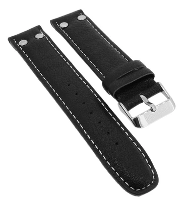 Bruno Banani Okan | Uhrenarmband 20mm in schwarz aus Leder | BR30006