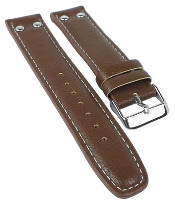 Bruno Banani Okan > Uhrenarmband 20mm in braun aus Leder > BR30007
