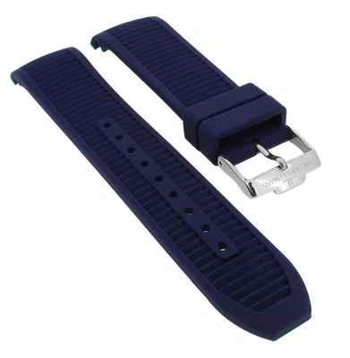 Jacques Lemans Liverpool | Uhrenarmband 22mm Kautschuk blau | 1-1799