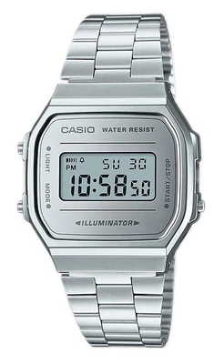 Casio Collection der Klassiker | Digitaluhr silberfarben A168WEM-7EF