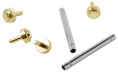 Minott ⇒ Uhrenstifte 13mm Stifte Ø 1,5 Edelstahl goldfarben ⇒ 34228