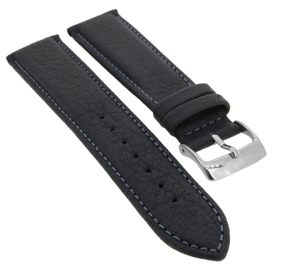 Barington Imperator Uhrenarmband Rindleder blau Waterproof > 34761