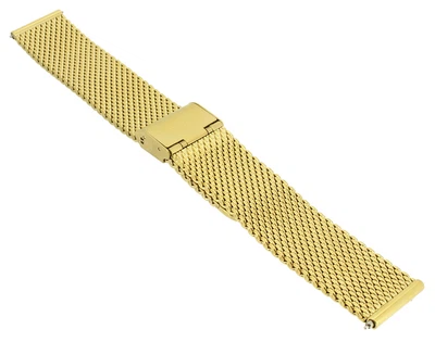 Timex Chronograph | Uhrenarmband 20mm Milanaise goldfarben | TW2R27200
