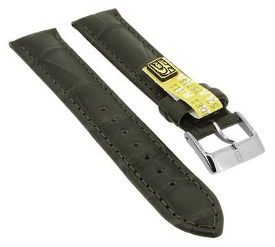 BARINGTON LOUISIANA Uhrenarmband | echt Krokoleder | grau 35341