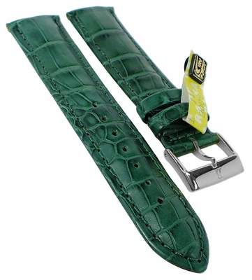 BARINGTON LOUISIANA Uhrenarmband | echt Krokoleder | grün 35353