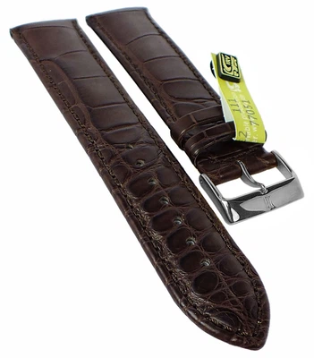 BARINGTON LOUISIANA XL Uhrenarmband | echt Krokoleder | d.braun 35375