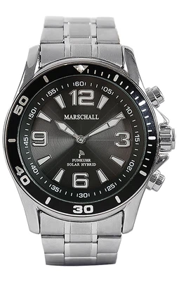 Marschall ☼ TALKING WATCH > Herrenuhr Ø45mm | Solar Hybrid | Edelstahl