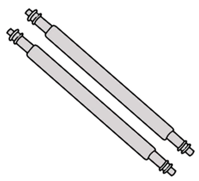 Festina Teleskopstifte 2x Uhrenstifte Federstege F16614 F20423 F20424