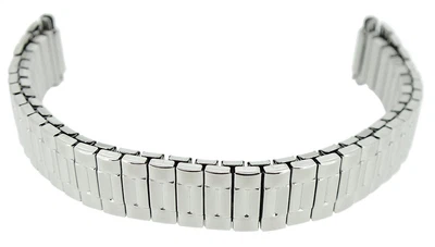 Minott Uhrenarmband > Zugband silbern > Teleskopanstoß 10mm - 14mm