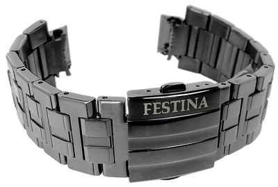 Festina Chrono Bike Uhrenarmband grau Edelstahl Faltschließe F20453