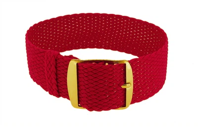 Minott > Durchzugsband 12mm Perlon / geflochten / rot / gleichlaufend