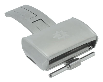 Junghans Vista Automatic Faltschließe 20mm silbern > 027/4408 041/4455