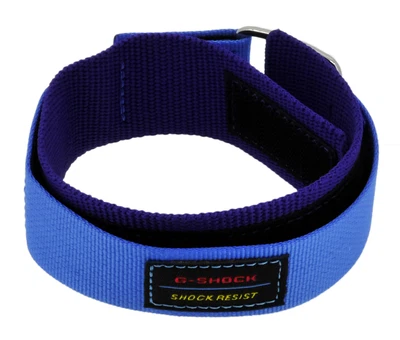 Casio G-Shock Herren Durchzugsband 22mm Textil violett / blau DW-5600