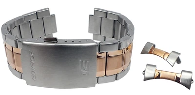 Casio Edifice Chronograph Uhrenarmband 22mm Edelstahl bicolor EFR-552