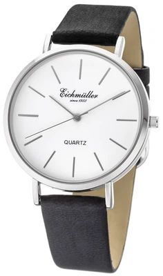 Eichmüller Herren Armbanduhr Ø 40mm weiß Datumsanzeige | Quarzwerk