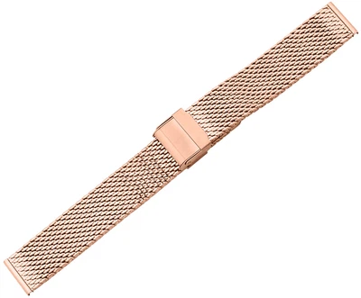 Minott > Uhrenarmband Milanaise rosegoldfarben > Schiebeverschluss
