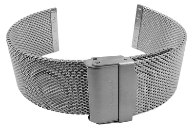 Skagen | Uhrenarmband 25mm Edelstahl Milanaise silberfarben 833XLSLB