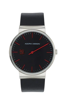Adora Design Herren Armbanduhr Ø 41mm Edelstahlgehäuse silbern AD8213