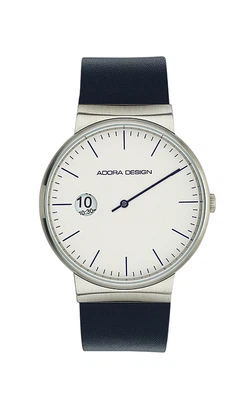 Adora Design Herren Armbanduhr Ø 41mm Edelstahlgehäuse silbern AD8214