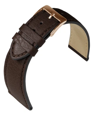 Eulit Country Uhrenarmband braun Rindleder genarbt hautfreundlich