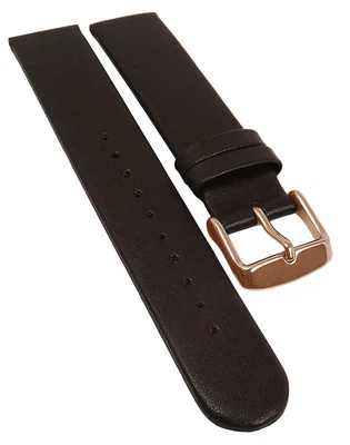 Minott Vegan Uhrenarmband braun glatt gleichlaufend Apfelfaser